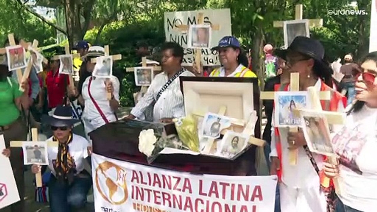 Demonstration gegen die waffenlobby nra in houston