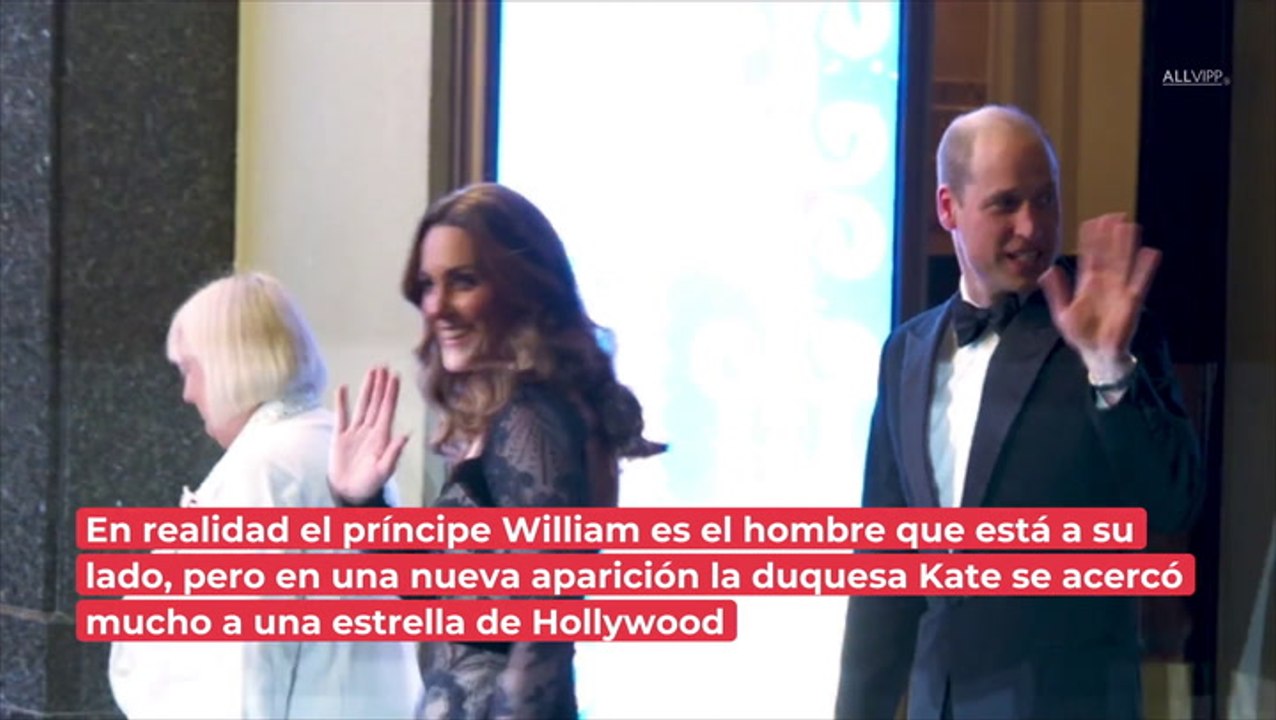 ¡Con William junto a ella! La duquesa Kate se toma de las manos con un reconocido actor de cine