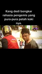 Video Viral!! Pengemis Pura-Pura Patah Kaki