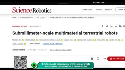 Menor robô ambulante do mundo promete revoluções