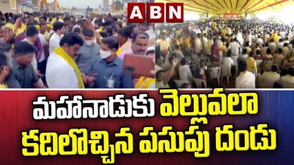 మహానాడుకు వెల్లువలా కదిలొచ్చిన పసుపు దండు || Mahanadu 2022 || TDP | ABN Telugu