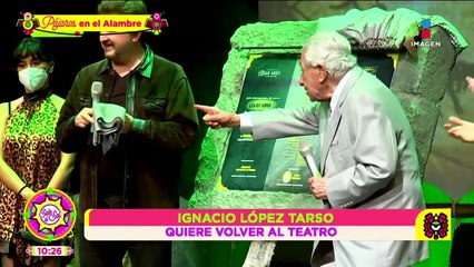 'Voy a trabajar mientras pueda' Ignacio López Tarso y su regreso al teatro