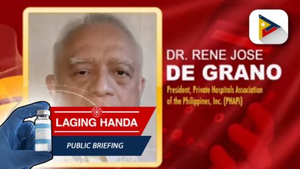 下载视频: Sitwasyon sa mga ospital at pagtanggap sa mga benepisyo ng mga healthcare workers na tinamaan ng COVID-19, tinalakay; Dengue cases sa ilang ospital, patuloy na binabantayan