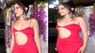 Urfi Javed ने फिर की हदें पार, Red bold Dress आईं नजर| FilmiBeat