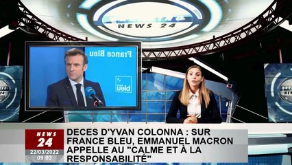 Décès d'Ivan Colonna : Emmanuel Macron appelle au "calme et à la responsabilité" en Bleu, France