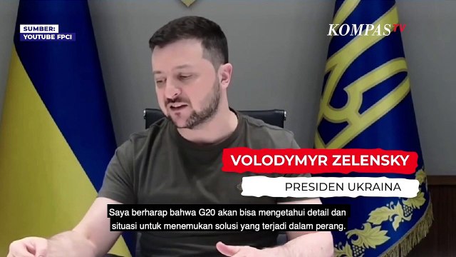 Presiden Ukraina Zelensky Ungkap Harapannya Untuk KTT G20 di Indonesia