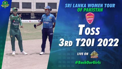 Toss | Pakistan Women vs Sri Lanka Women | 3rd T20I 2022 | PCB | MA2T