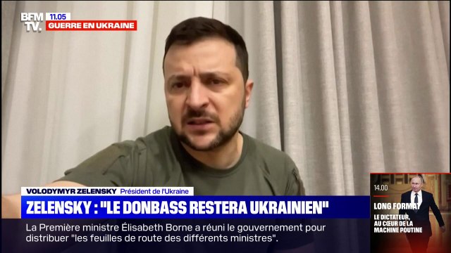 Le Donbass restera ukrainien déclare Volodymyr Zelensky