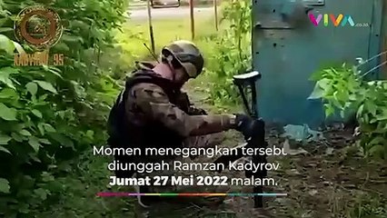 Peluru Menancap di Pipi Prajurit Chechnya