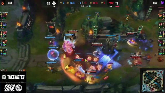 Así fue el minuto final del T1 vs G2 Esports (League of Legends)