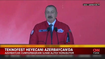 TEKNOFEST fuarında Aliyev'in sözleri alandakileri coşturdu: Erdoğan ayağa kalkıp sarıldı