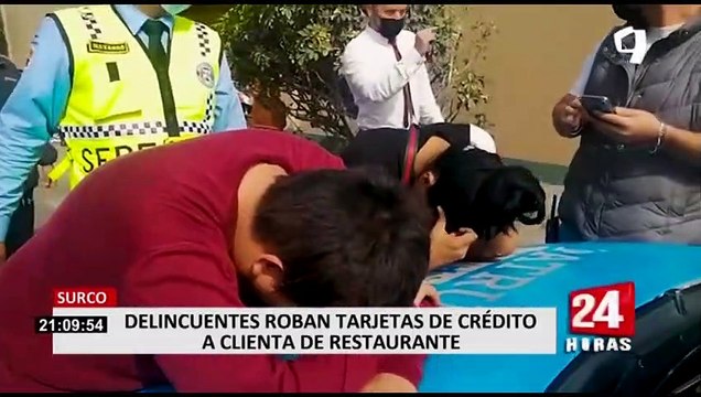 Capturan a ladrones que robaron tarjetas de crédito en Surco: hampones se estrellaron contra poste