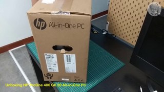 Unboxing Komputer HP All-in-One ProOne 400 G6 20