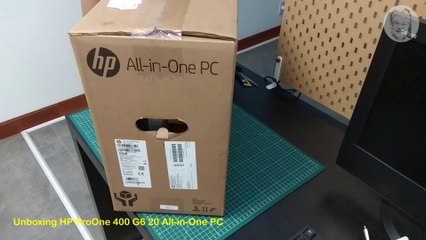 Unboxing Komputer HP All-in-One ProOne 400 G6 20