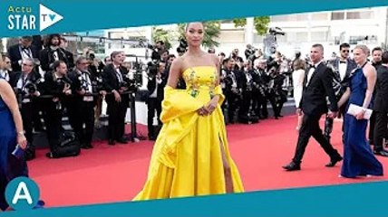 Cannes 2022 : Lais Ribeiro, la fiancée de Joakim Noah radieuse sur le tapis rouge dans une robe fend