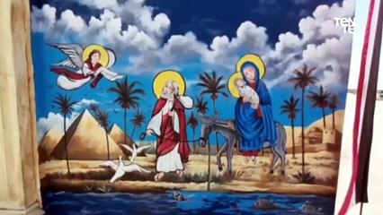 افتتاح الجدارية المقامة بمحيط دير الانبا بيشوى والسريان بوادي النطرون