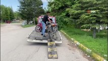 Afyonkarahisar'da motosiklet denetimi: 33 motosikletten 14'ü trafikten men edildi