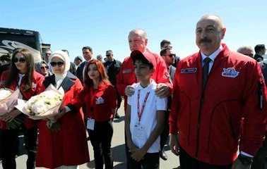 Cumhurbaşkanı Recep Tayyip Erdoğan, "Azerbaycan ile paylaştığımız savunma sanayii ürünlerimizin başarısına tüm dünya şahit oldu" dedi.