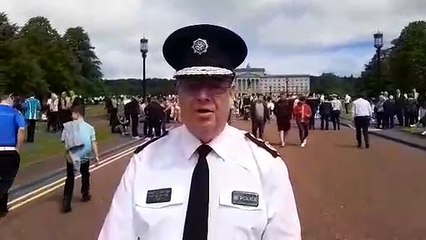 Chief Constable speaks to News Letter at centenary parade 28-05-22