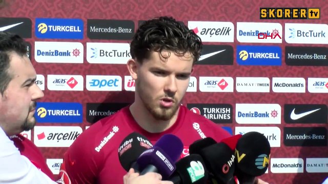 Milli futbolcular Uğurcan Çakır ve Ferdi Kadıoğlu'nun basın açıklaması