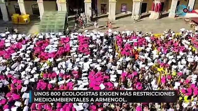 Unos 800 ecologistas exigen más restricciones medioambientales a Armengol