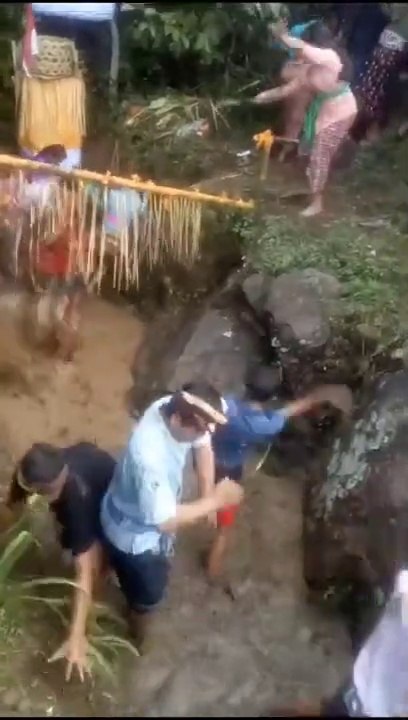 Tradisi lempar lumpur (megeburan)-BALI _ mud throwing tradition @shorts_HD