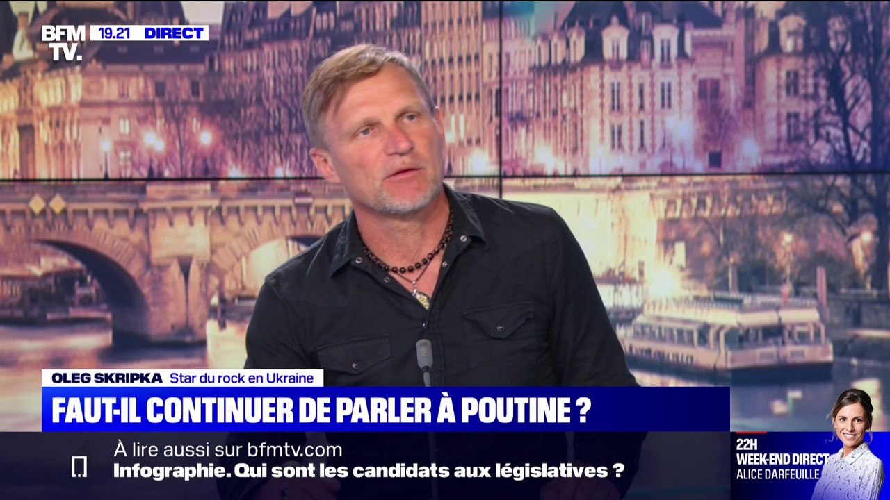 Pour Oleg Skripka, star du rock en Ukraine, Vladimir Poutine "ne comprend que la force"