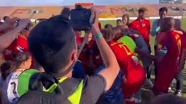 Le FC Martigues fête sa montée face à Marignane-Gignac