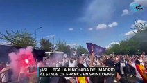 ¡Así llega la hinchada del Madrid al Stade de France en Saint Denis!