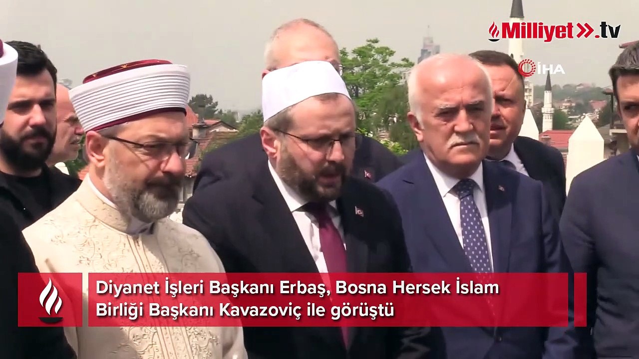 Diyanet İşleri Başkanı Erbaş, Bosna Hersek İslam Birliği Başkanı Kavazoviç ile görüştü