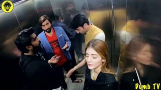 Prank_Disturbing a girl in Lift _ Social Experiment_amazing video