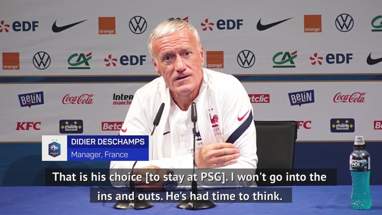Mbappe staying at PSG good for France - Deschamps