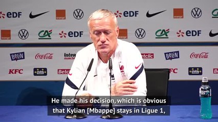 Mbappe staying at PSG good for France - Deschamps