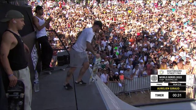 Aurelien Giraud | 1st place - Skateboard Street Pro Men Final | #FISEMontpellier 2022