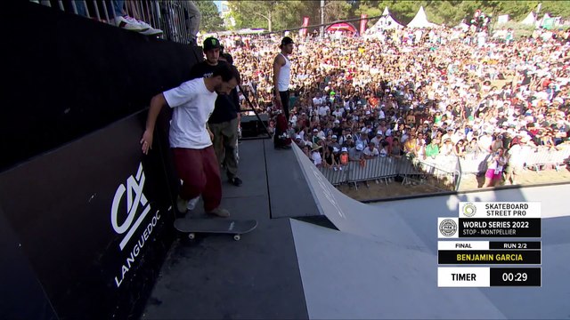 Benjamin Garcia | 2nd place - Skateboard Street Pro Men Final | #FISEMontpellier 2022