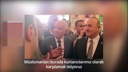 Filistinli yaşlı adamdan Mescid-i Aksa'da Çavuşoğlu'na sitem: Sizler Fatih'in torunlarısınız, buraya fatihler olarak gelmenizi istiyoruz