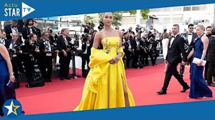 Cannes 2022 : Lais Ribeiro, la fiancée de Joakim Noah radieuse sur le tapis rouge dans une robe fend