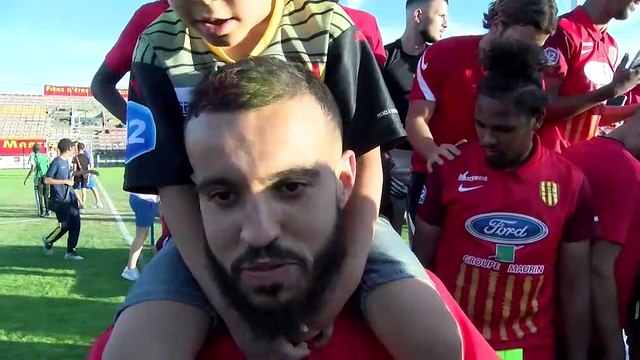 Interviews maritima: les joueurs du FC Martigues heureux de la montée en National