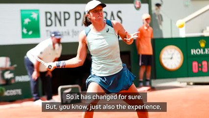 Swiatek happy with improved variety in game