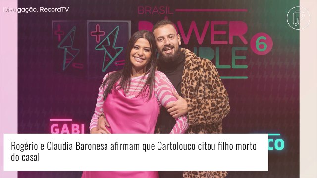 'Power Couple Brasil 6': Rogério e Baronesa comentam provocação de Cartolouco citando filho morto