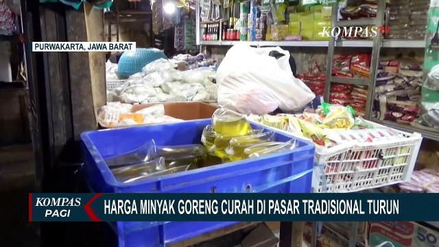 Harga Minyak Goreng Curah di Pasar Tradisional Purwakarta Mulai Turun