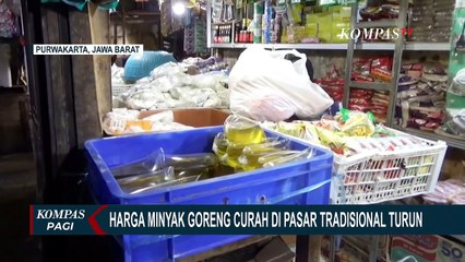 Harga Minyak Goreng Curah di Pasar Tradisional Purwakarta Mulai Turun