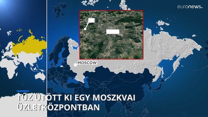 Tűz ütött ki egy moszkvai üzletközpontban