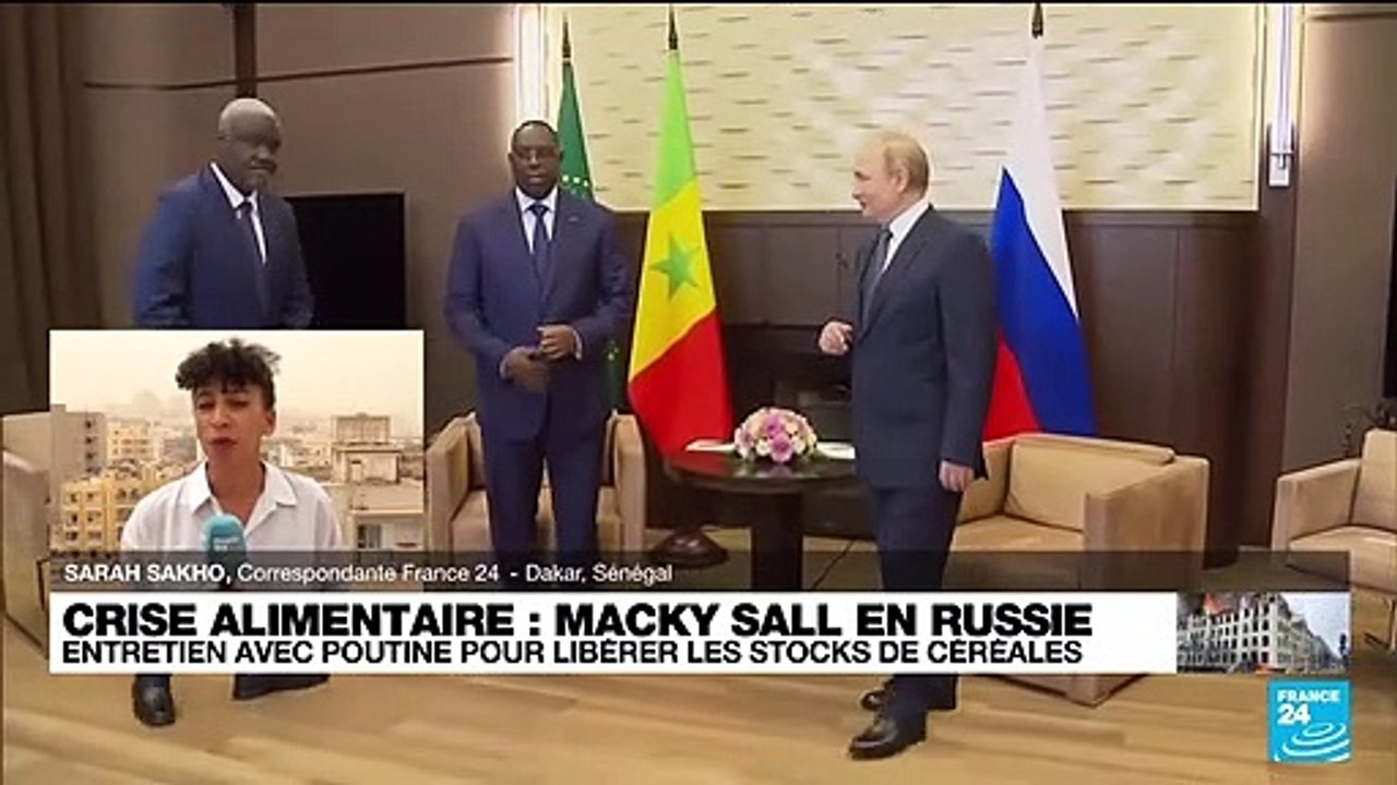 Macky Sall en Russie : "L'Afrique 'victime' du conflit en Ukraine"