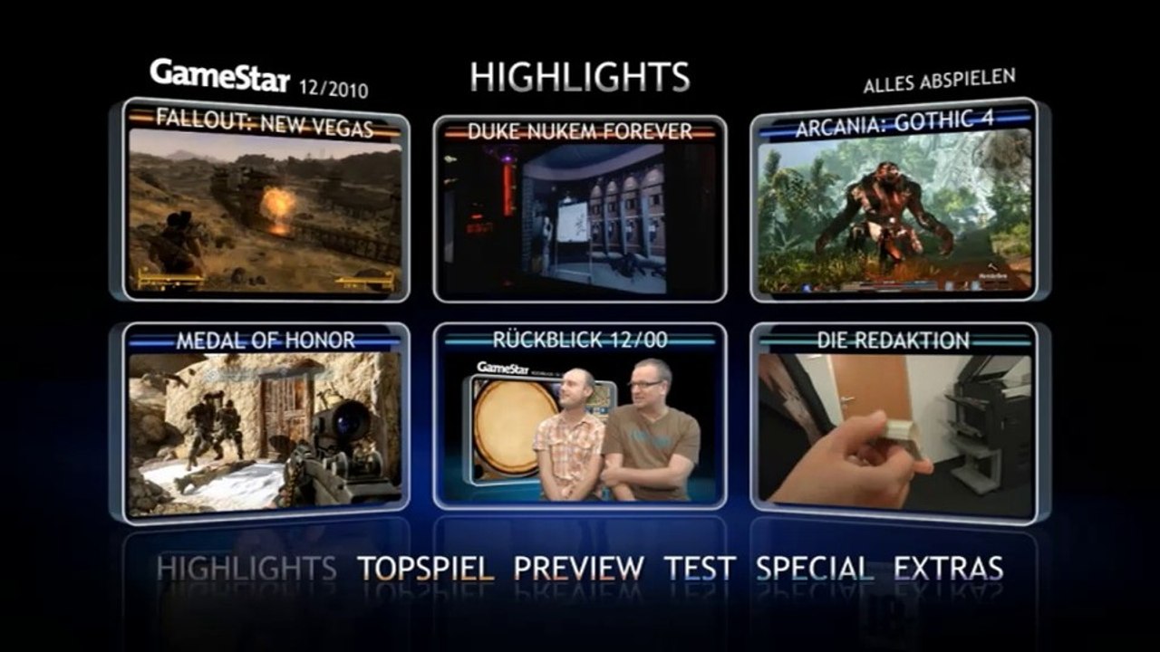 Video-Highlights 12/2010 - Die Highlights der GameStar-DVD