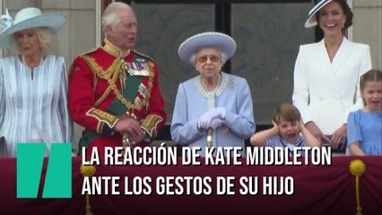 La reacción de Kate Middleton ante los gestos de su hijo