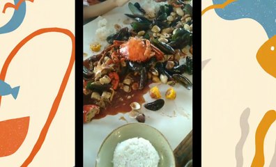 tasting seafood