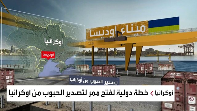 توفير طرق بديلة لتصدير 20 مليون طن من الحبوب الأوكرانية