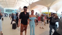 Karan Kundrra अपनी lady love Tejasswi Prakash के साथ Airport पर हुुए spot, देखिए वीडियो | FilmiBeat