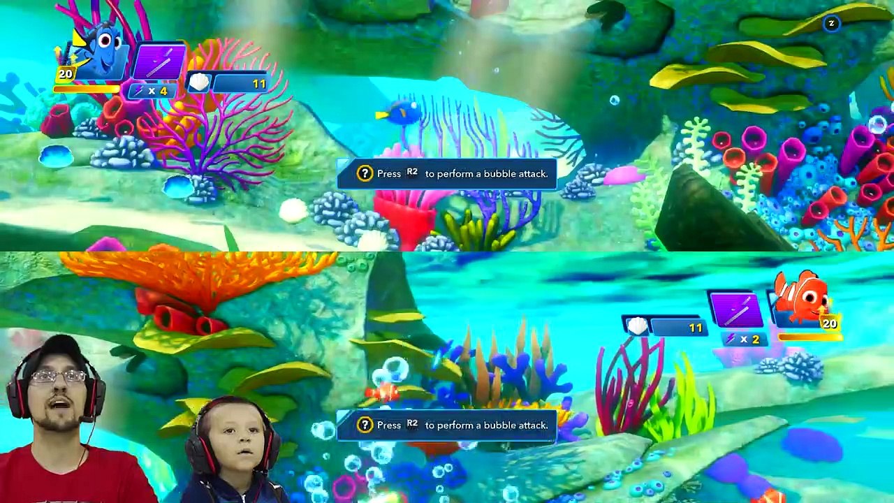 FINDING DORY Shark Scare Cam Disney Infinity 3 0 Movie Playset Part 1 W Gummies FGTEEV 